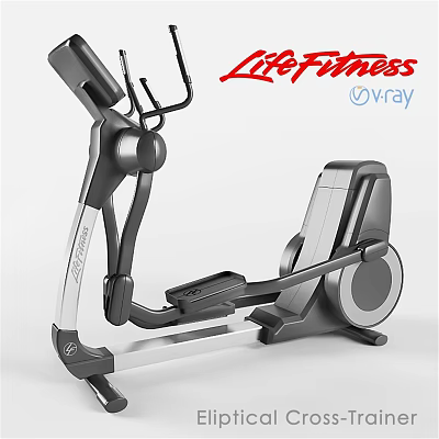 LifeFitness Modern Elliptical Trainer For Home Gym Sports Equipment Workout 3d model