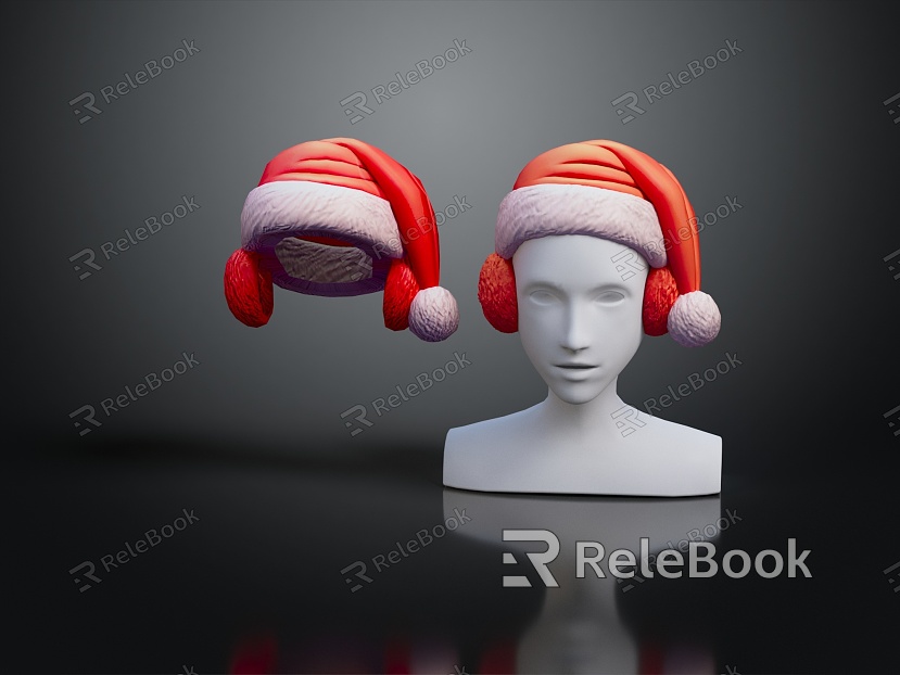 Modern Hat Line Hat Pannel Hat Christmas Hat model