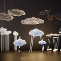 Modern decorative lamp 3d model