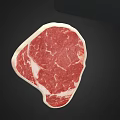 Fresh Marbled Raw Beef Steak With Juicy Red Meat And White Fat