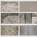 modern square carpet 3d model