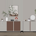 Home Side Cabinet Entrance Cabinet 3d model