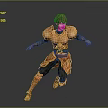 Game Movie Character Wearing Orange Armor In Dynamic 3D Designed Running Pose
