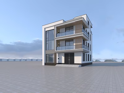 Modern Open Kitchen Interior Design With Spacious Layout Island Counter And Appliances 3d model
