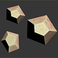Stone Wood Decorative Pieces With Various Sizes And Textured Peach Surfaces