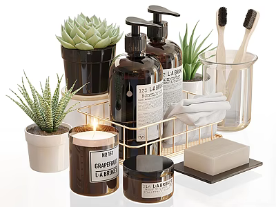 Bathroom Accessories Modern Toiletries 3d model