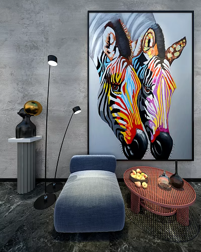 Modern Animal Painting Horse Hanging Painting 3d model Modern Animal Painting Horse Hanging Painting 3d model