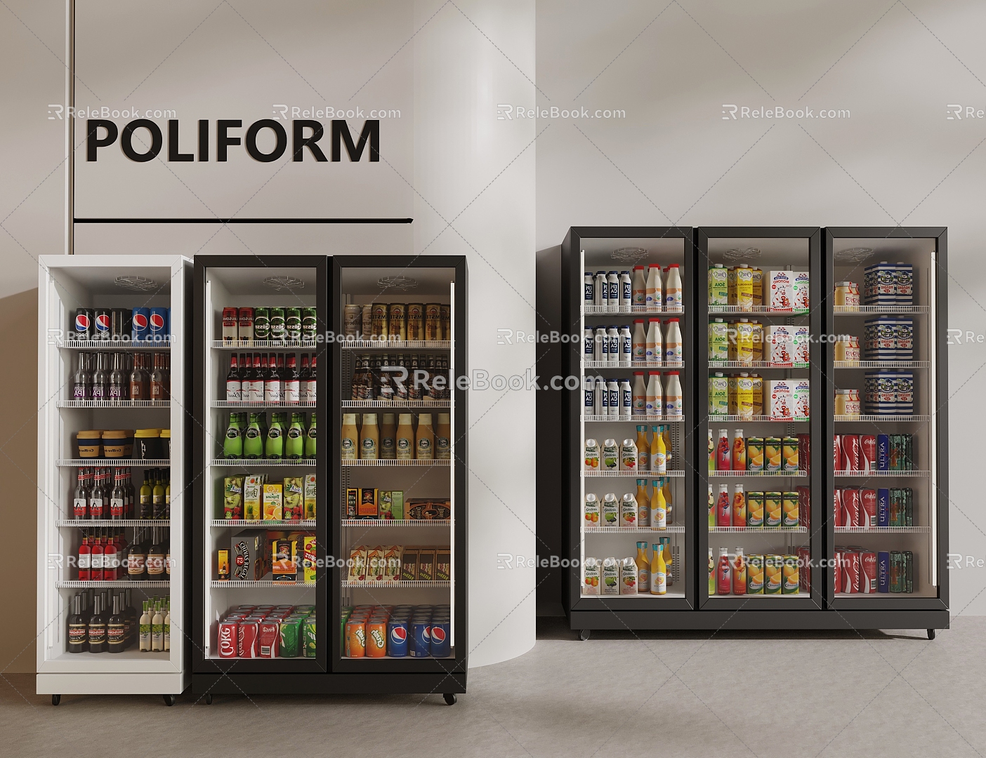 Freezer Freezer Refrigerator 3d model