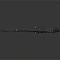 Futuristic Advanced Rifle With Telescopic Sight Intricate Metallic Design And Reflective Surface