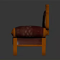 Traditional Multi Person Sofa With Wooden Carved Frame Leather Padded Seats And Textured Backrest