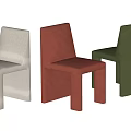 Multicolor Single Chair With Modern Minimalist Velvet Upholstered Design For Home Decor