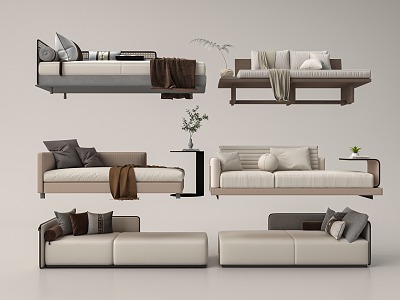 chaise longue combination 3d model