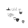 Projection Monitoring Systems With Various Surveillance Cameras And Security Devices