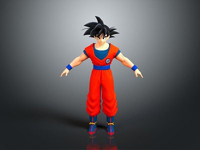 Monkey King Monkey King Dragon Ball Goku Dragon Ball Figure Game Figure Game Role Realistic Figure 3d model