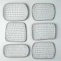 Vintage Decorative Wooden Trays With Hand Carved Patterns And Rustic Texture