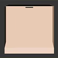 Open Pink Box Placed on Black Background Showing Empty Interior 3d model