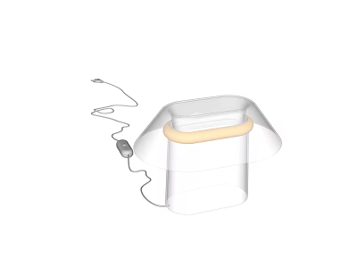 Modern Minimalist Table Lamp With Soft Warm Light And White Design 3d model