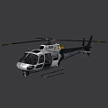 White Detailed Lightweight Helicopter With Side Windows Logo And Rotor Blades