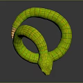 modern snake cobra venomous snake python 3d model