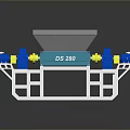 DS 280 Industrial Machine With Blue Yellow Components And White Base Frame