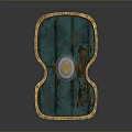 Medieval Shield Ancient Shield Defensive Weapon Ancient Shield Iron Shield Protective Shield Wooden Shield 3d model
