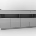 Modern Decorative Cabinet Design With Drawers Open Shelves And Storage Space