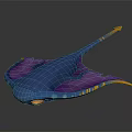 Modern stingray 3d model
