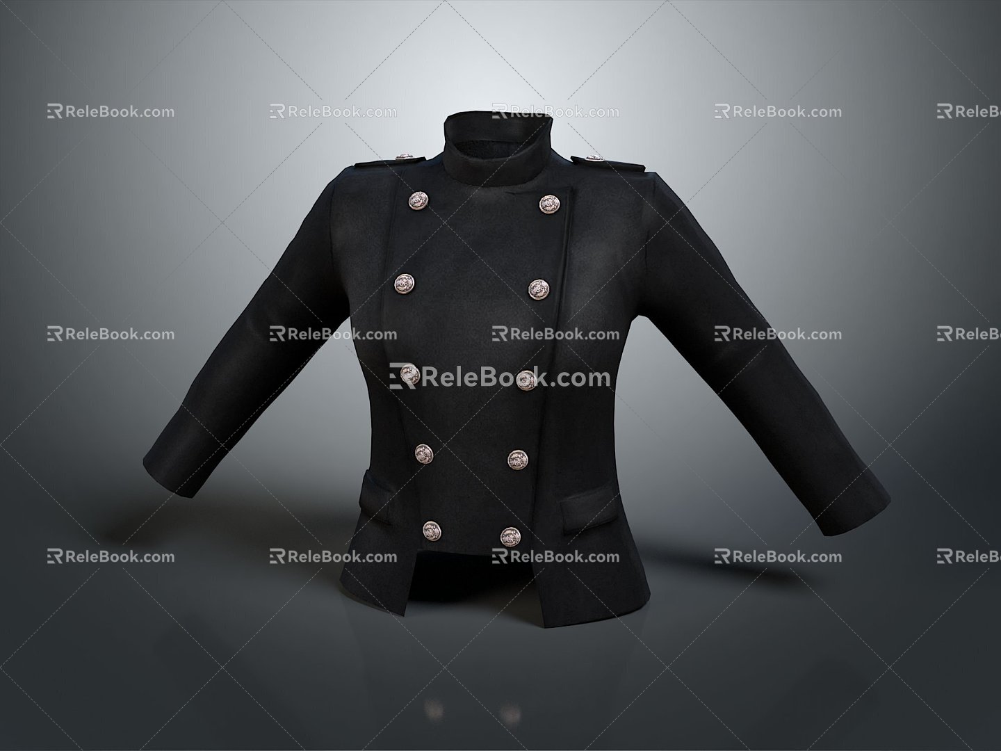 Modern Outerwear Coat Costume 3d model