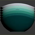 Oxo Stackable Dinnerware Set Featuring White to Green Gradient Bowls Design