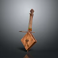 Traditional Handcrafted Wooden Household Decorative Item With Square Structure And Ornate Details