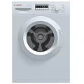 Bosch White Front Loading Washing Machine with Digital Display and Control Knob 3d model