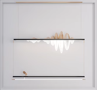 Modern chandelier 3d model