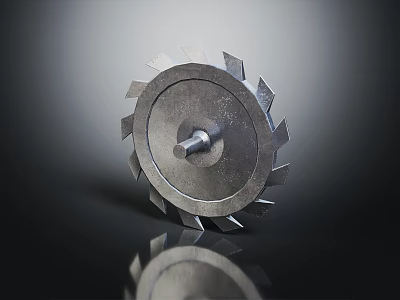 High Performance Metal Circular Saw Blade With Sharp Teeth For Hardware Tools Cutting 3d model