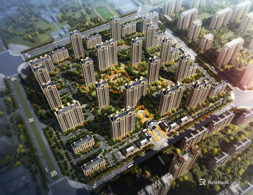 Residential Complex With Sauna And Shower Facilities 3d model 