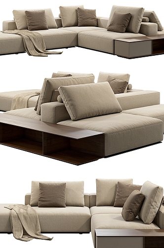 Poliform Multiplayer Sofa 3d model