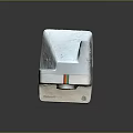 Vintage Polaroid Camera With Classic White Body And Red Button Design