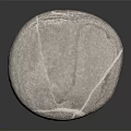 Natural Gray Wood Stone With White Veins Smooth Surface And Black Background Reflection