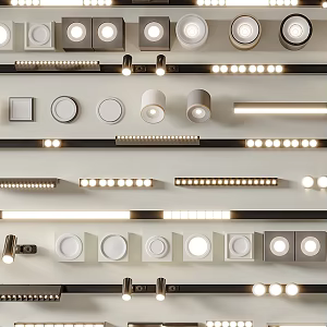 Modern Downlight Spotlight Track Light 3d model