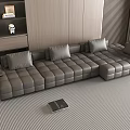Modern Multiplayer Corner Sofa 3d model