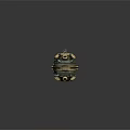 Mechanical Weapon Devices With Metallic Finish Circular Components And Bolts Arranged On Black Reflective Surface