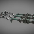 Industrial Metal Pipe And Valve Components In Various Sizes And Finishes