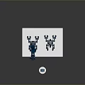 Blue Mechanical Robot Game Movie Character With Multiple Components And Circular Part On White Platform