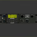 Professional Gray Electronic Device With Handles Control Knobs Buttons And Yellow