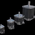 AC servo motor 3d model