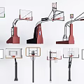 Different Styles of Outdoor Basketball Hoops as Playground Play Equipment