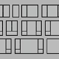 Different Styles Of Black Window Frames With White Glass For Home Interior Design