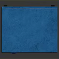 Blue Multi Compartment Storage Box For Household Organizing With Hole Design