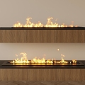 fireplace electronic fireplace flame fireplace stove electronic flame 3d model