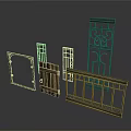Various Door And Window Frames Featuring Wooden Metal Designs Ornate Patterns And Simple Styles