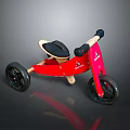 Red Kids Tricycle Featuring Sturdy Frame Black Wheels And Comfortable Seat